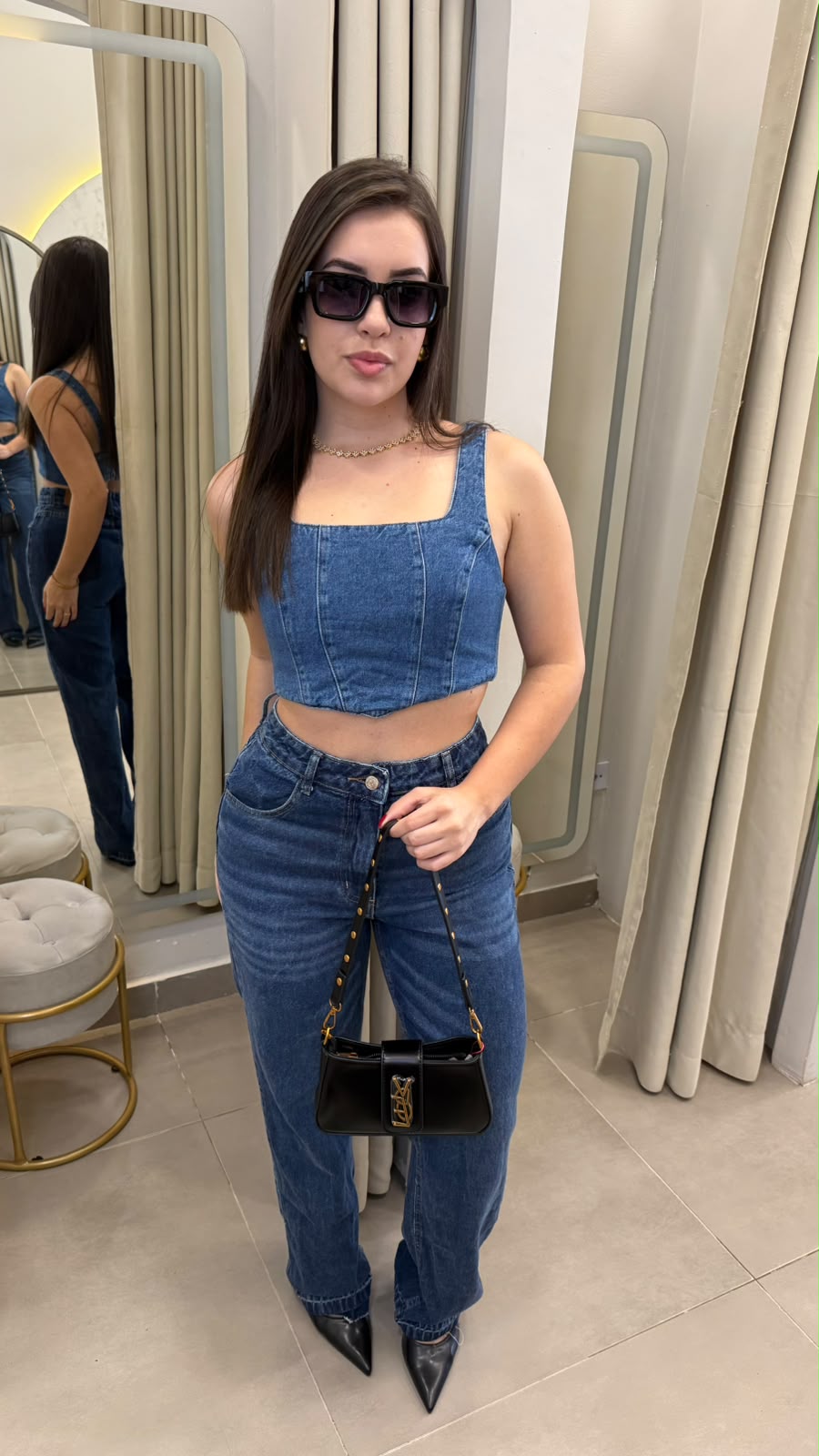 Cropped Jeans